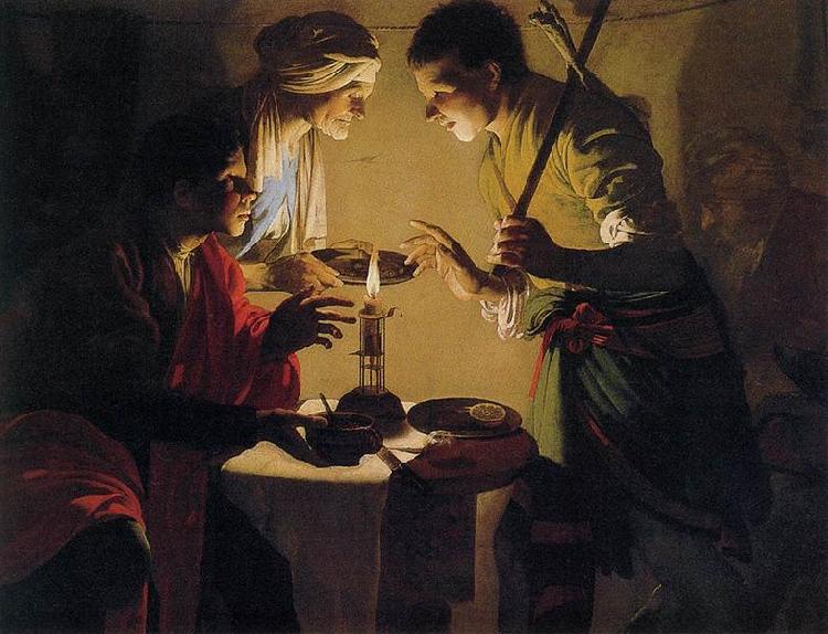 Hendrick ter Brugghen Selling His Birthright oil painting picture